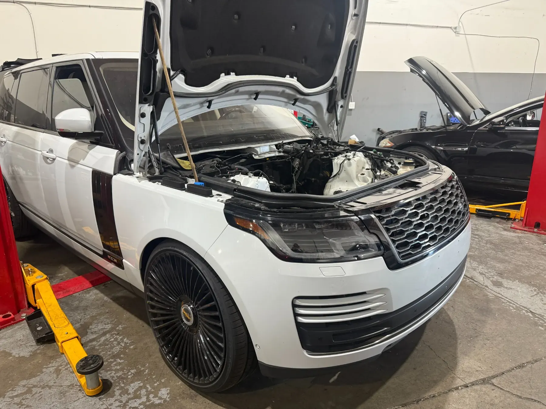 Range Rover undergoing major engine work